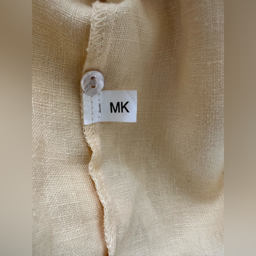 Boston proper women’s classic blazer/over shirt tops 100% linen size L - Picture 8 of 9